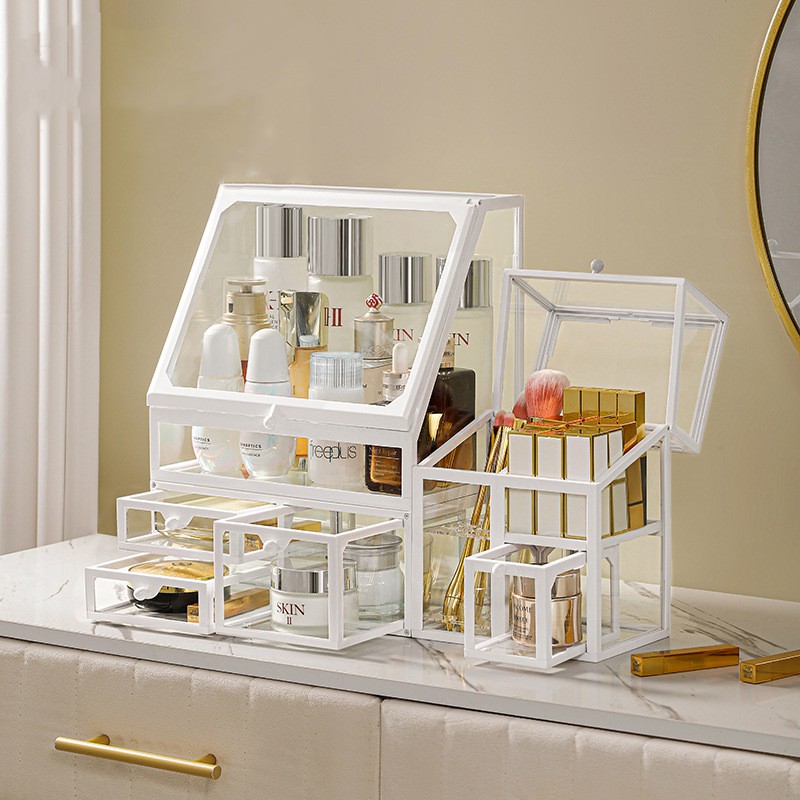 Luxury Skincare And Makeup Brands - Kotak Organizer Rias Kaca Tempat Penyimpanan