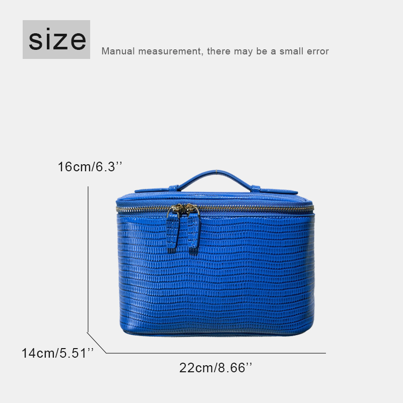 Tas Makeup Cermin Kulit Sapi L - Luxury Skincare Women ulasan dan harga